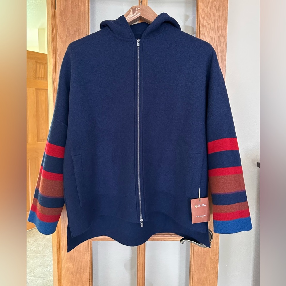 Loro Piana Hooded Reversible Cashmere cardigan